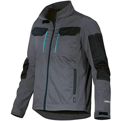 Afbeelding van Uvex Tune up softshell werkjas voor heren, ademend en waterafstotend, grijs, XXL