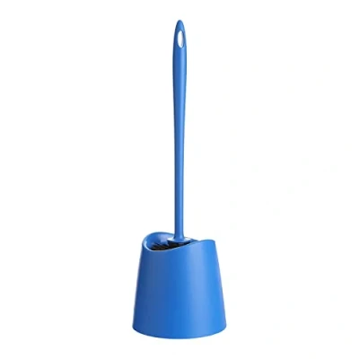 Afbeelding van Tatay Standaard toiletborstel van polypropyleen, zwarte borstel, BPA vrij, gemaakt in Spanje, blauw, afmetingen 12 x 38 cm