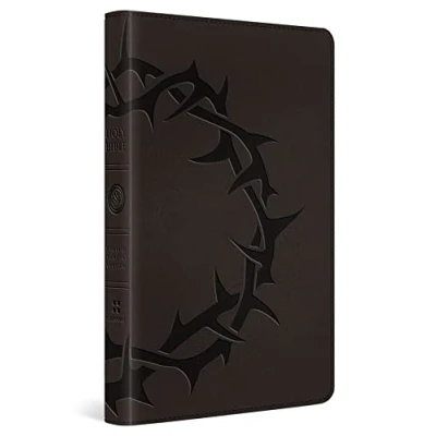 Afbeelding van ESV Thinline Bible: English Standard Version, Charcoal, Crown Design, Red Letter, Trutone