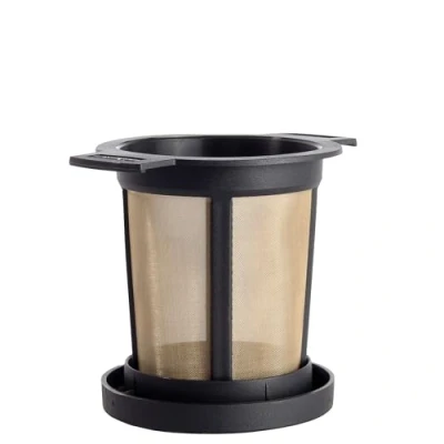 Afbeelding van brouwemmer M met permanente filter, zwart, medium