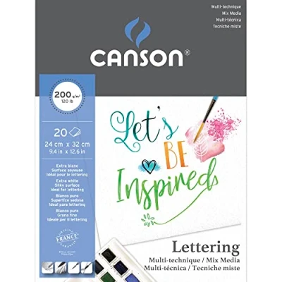 Afbeelding van CANSON Lettering Block Mix Media, klein, 24 x 32 cm, 200 g/m²