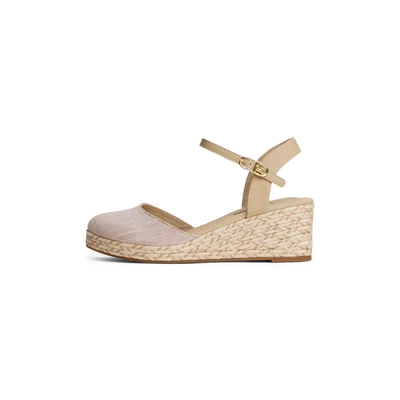 Afbeelding van Tommy Hilfiger Chambray Espadrilles, Dames, Maat: 36, Horseradish Schoenen