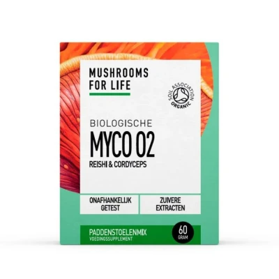 Afbeelding van Mushrooms F Life Myco 02 Poeder Bio 60g