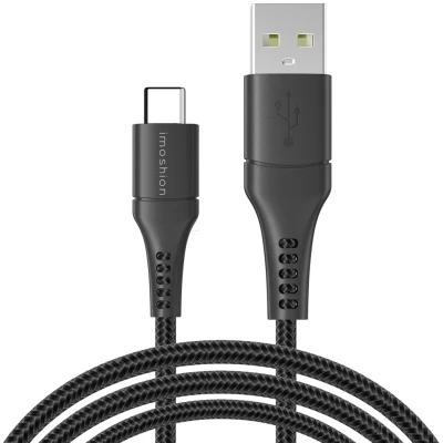 Afbeelding van Braided USB C naar kabel 3 Meter van iMoshion / Zwart