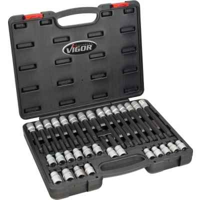 Afbeelding van Vigor V2201 Dopsleutel bitinzetset 1/2 (12.5 mm) 32 delig