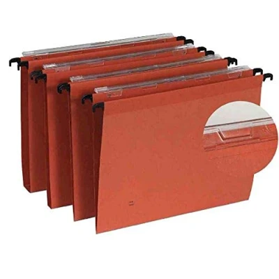 Afbeelding van Esselte Leitz hangtas (A4 met linnen kikker) Kraft Orange 25 stuks