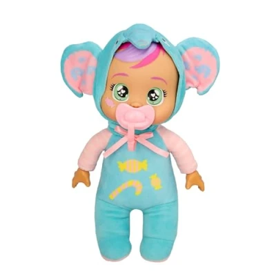 Afbeelding van Cry Babies Tiny Cuddles Day Care Ellie, babypop, pluche pop met pyjama en fopspeen die huilt echte tranen, speelgoed cadeau voor kinderen vanaf 18 maanden