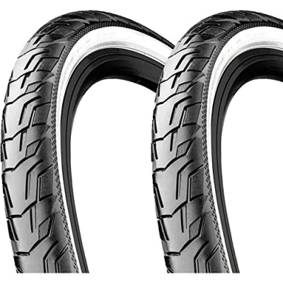 Afbeelding van Continental 42 622 Ride City (700 x 42C) Zwart/witte draadreflexband 1 stuk