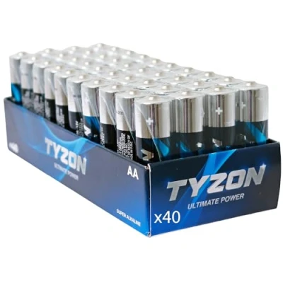 Afbeelding van Tyzon 1,5 V AA alkalinebatterier, 40 st.