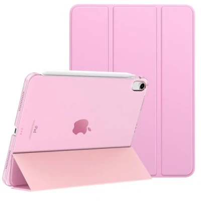 Afbeelding van MoKo for iPad Air 6th Generation 11 Inch Case M2 2024/ 5th Gen 2022/ 4th 2020,iPad 11&#039;&#039; with Translucent Hard Back Cover,iPad 6/5/4 Case,Nosegay Pink
