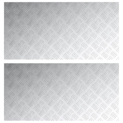 Afbeelding van vidaXL Grijs Aluminium 100 x 50 0.3 cm Antislip Trap treden