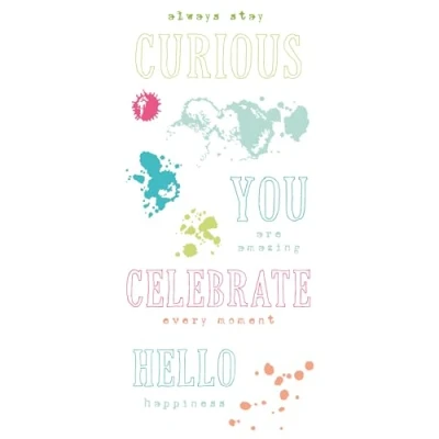 Afbeelding van Sizzix Clear Stamps Set 13PK Hello You Sentiments van 49 en Market