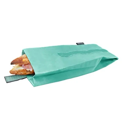 Afbeelding van NERTHUS FIH 731 Herbruikbare sandwichzak, turquoise, milieuvriendelijk, aanpasbaar, gemakkelijk te reinigen en machinewasbaar, 10,5 x 30 cm