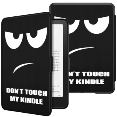 Afbeelding van Fintie Hoesje voor 7 inch Kindle Paperwhite 2024 (12e generatie) en Colorsoft Signature Edition (1e generatie), dunne lichte beschermhoes, automatische wekker/slaaphoes, Don&#039;t Touch