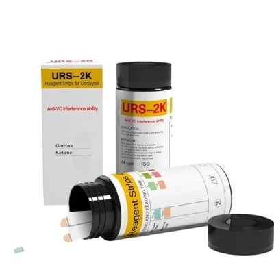 Afbeelding van 2 in 1 Ketonentest Ketose strips Glucose 100 stips Urine zelftest Keto dieet afvallen