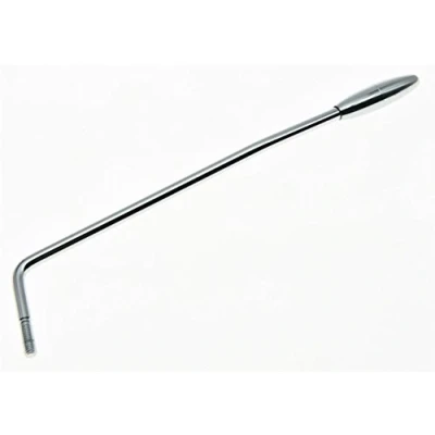 Afbeelding van kaish Chrome W/Chrome tip ST Strat Style Gitaar Tremolo arm (om in te schuiven, voor Fender