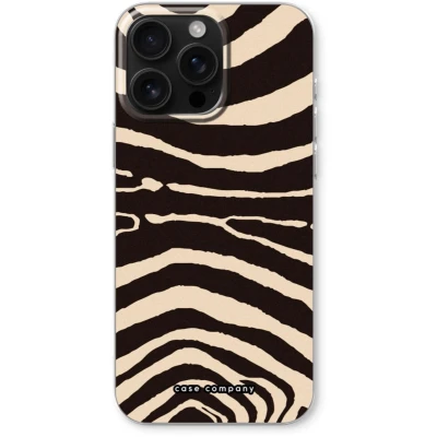 Afbeelding van Case Company® hoesje geschikt voor iPhone 16 Pro Max Arizona Zebra Soft Cover Telefoonhoesje Bescherming aan alle Kanten en Schermrand