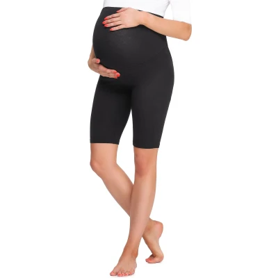 Afbeelding van Be Mammy Vrouwen Zwangerschap Zwangerschapskorte Legging BE20 259 (Zwart, L)