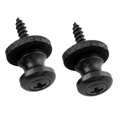 Afbeelding van Musiclily Pro Staal Strap Button Endpins voor Ukulele Klein Formaat Gitaar Bas, Zwart (Set van 2)