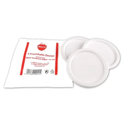 Afbeelding van Weck Extra grote pot 5 Pack Keep Fresh Plastic Deksels, (X Large = 4,7&#039;, 120mm Opening) Past Model 750