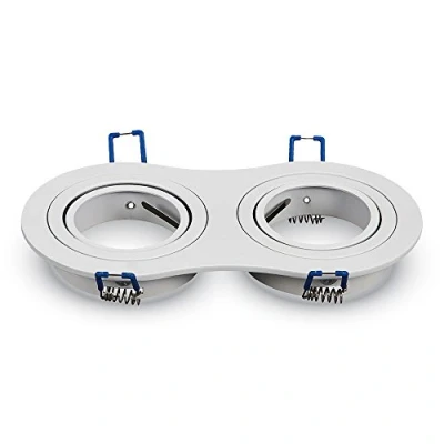 Afbeelding van Inbouw spot verstelbaar 50mm 2 voudig rond wit