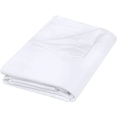 Afbeelding van Utopia Bedding Plat laken (Queen, White) geborsteld fluweelachtige microvezel, ademend, extra zacht en comfortabel kreuk , vervagings vlek slijtvast Hotelkwaliteit, extreem duurzaam