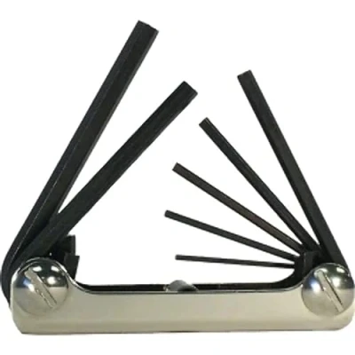 Afbeelding van Eklind Tool 21172 (EKL21172) inbussleutelset, inklapbaar, 2 8 mm, zwart, 7 delig