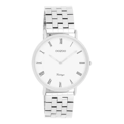 Afbeelding van OOZOO Vintage series zilverkleurige horloge met roestvrijstalen armband C20365