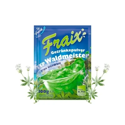 Afbeelding van Fraix Instant drankpoeder Waldmeister 2,5 kg Frutti voordeelverpakking (25 x 100 g)