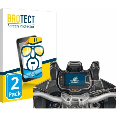 Afbeelding van BROTECT Screenprotector voor Ducati Multistrada 1200 2015 Snelheidsmeter Folie Beschermfolie transparant (2 Stuks)