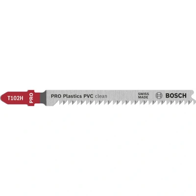 Afbeelding van Bosch T102H Decoupeerzaagblad Clean for PVC (5 Stuks)