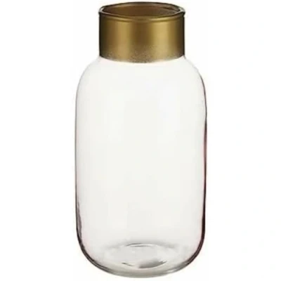 Afbeelding van Vaas Roze Gouden Glas 11,5 x 24 cm (6 Stuks)