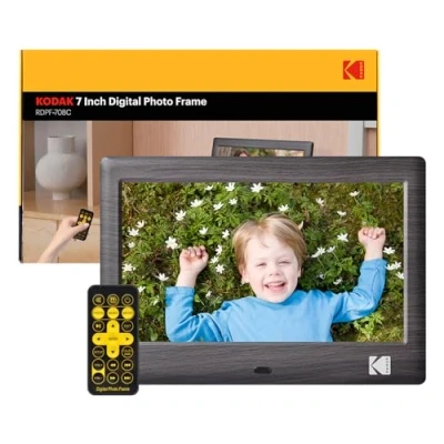 Afbeelding van Kodak Digitale fotolijst, 7 inch, elektronische IPS scherm, foto/muziek/videospeler/kalender/alarm, ondersteuning USB of SD kaart, automatisch draaiend, met afstandsbediening
