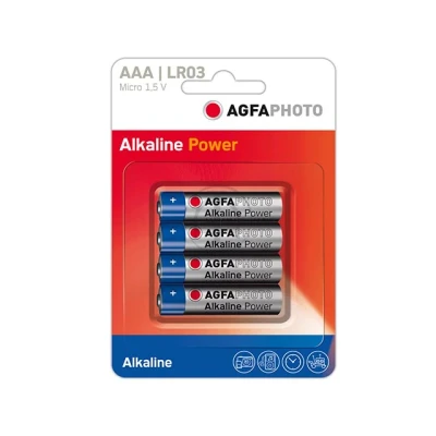 Afbeelding van AgfaPhoto Micro AAA batterijen LR03, 4 stuks