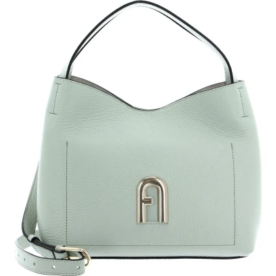 Afbeelding van FURLA Leren Schoudertas Primula Hobo Felce Mintgroen