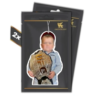 Afbeelding van 2 delige set UFC VETERAN Motief geurboom luchtverfrisser automatische geurdispenser voor de auto grappige tuning Car Air Fresh geurhanger auto, geurboomset (HERMES, stuks)