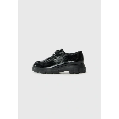 Afbeelding van Paul Green Sportieve veterschoenen, Dames, Maat: 36, Black Lak
