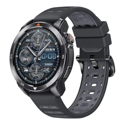 Afbeelding van Mibro GS Pro2 Smartwatch voor Heren met GPS, Hardloophorloge 1,43&quot; AMOLED, Sporthorloge Stappenteller, Hartslagmeter, SpO2, 150+ Sportmodi, Padel, Zwemmen, Fietsen en Hardlopen (Donkergrijs)