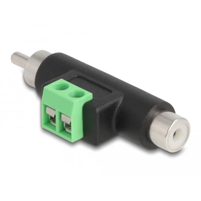 Afbeelding van Delock Cinch Stecker und Buchse zu Terminalblock Adapter Deloc