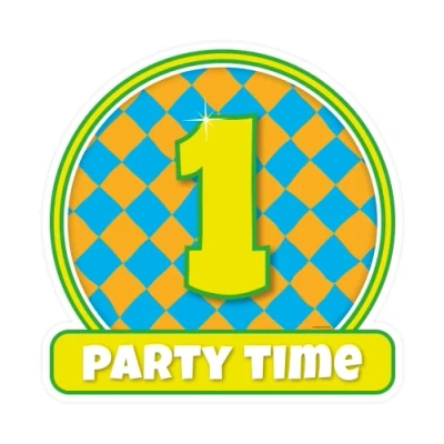 Afbeelding van Deurbord 1 jaar party 50cm