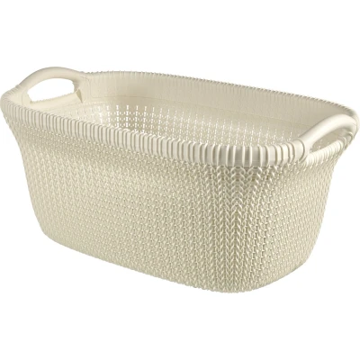 Afbeelding van Wasmand Knit 40 L crèmewit