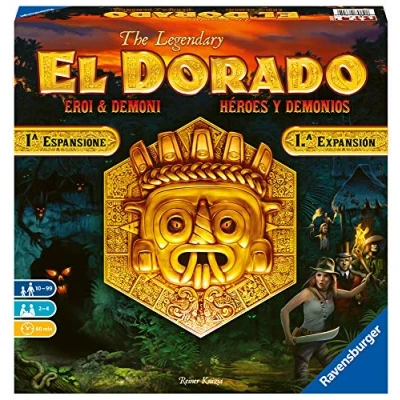 Afbeelding van Ravensburger 26855 El Dorado: helden &amp; demonen, bordspel, Light Strategy, 2 4 spelers, aanbevolen leeftijd vanaf 10 jaar