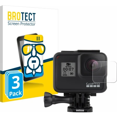 Afbeelding van BROTECT Glas Screen Protector voor GoPro Hero 7 Black Lens (Behuizing) (3 Stuks) Schermbeschermer [9H Hardheid, Beschermglas Folie niet Gehard Glas]