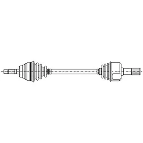 Afbeelding van METELLI 17 1017 Aandrijfas 618mm 75,5mm OPEL: Corsa D Hatchback