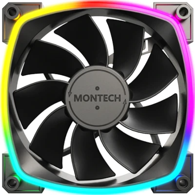 Afbeelding van Montech RX120 PWM ARGB 120mm Zwart