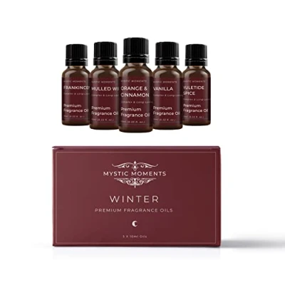 Afbeelding van Mystic Moments SP10FOWINT,Geurolie Startpakket Winteroliën 5 x 10ml