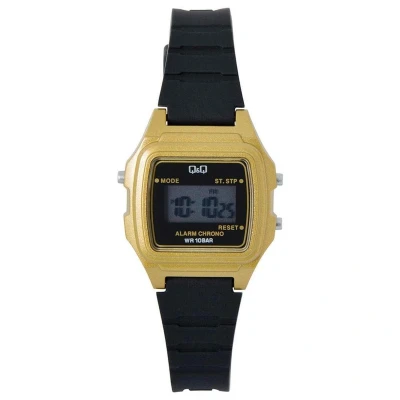 Afbeelding van Dames horloge Goudkleurig zwart Q&amp;Q LLA2J002