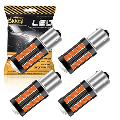 Afbeelding van Sidaqi 1156 BAU15S PY21W LED lampen 5630 33SMD Rood 900LM Vervangen voor omkeren Rempositie Staartstop Parkeren RV verlichting 12 30V 3.6W (4 stuks)