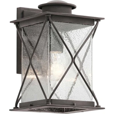 Afbeelding van Kichler LED Wand Buitenlamp Argyle 1X E27 Max 60W IP44 Dimbaar Weathered Zinc