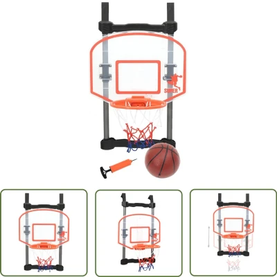Afbeelding van The Living Store Basketbalring Verstelbaar Meerkleurig Incl Net Bal en Pomp